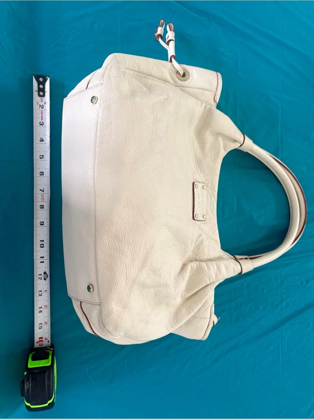 Kate Spade White Tote/Satchel in Pebbled Leather